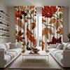 2 шт. HD вышивка в китайском стиле Декоративная штора с кленовым листом Красная завязка штора с цифровой печатью Декор в стиле домашнего декорати