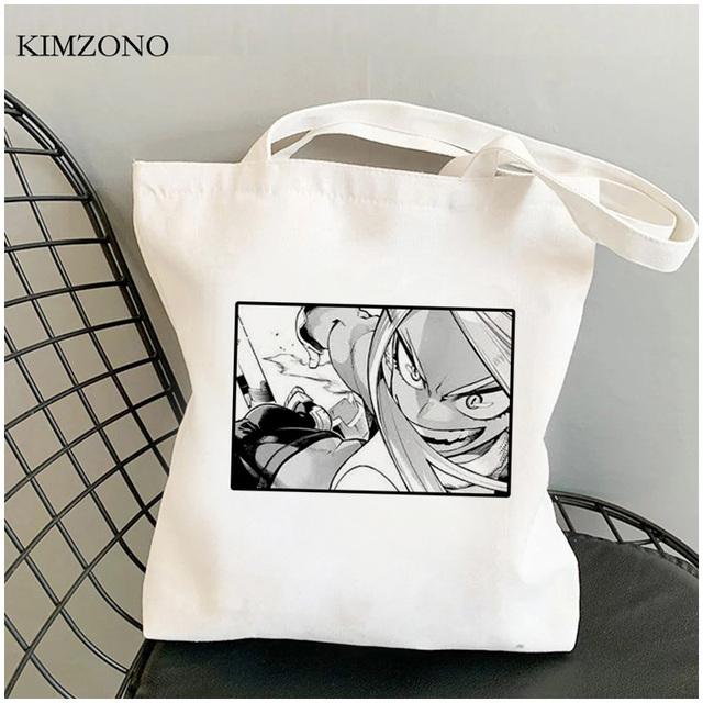 Сумка для покупок My Hero Academia bolso, многоразовая сумка-тоут для продуктов bolsa, джутовая сумка, тканевая сумка sacola, многоразовая ткань cabas