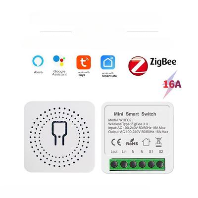 Интеллектуальный переключатель Graffiti Zigbee, мини-кассета, устройство включения/выключения, одиночное открытое двойное управление, голосовое беспроводное управление Alaxa, 16A