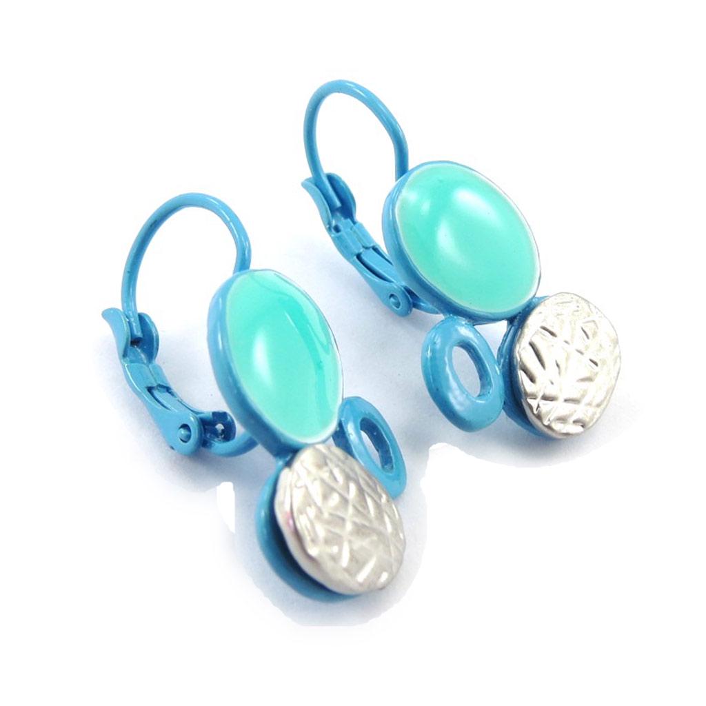 NOA [K0220] — Дизайнерские серьги «Сисси» с бирюзой