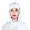 Мусульманская мода Однотонная повязка на голову крест-накрест с интегрированным пескозащитным шарфом