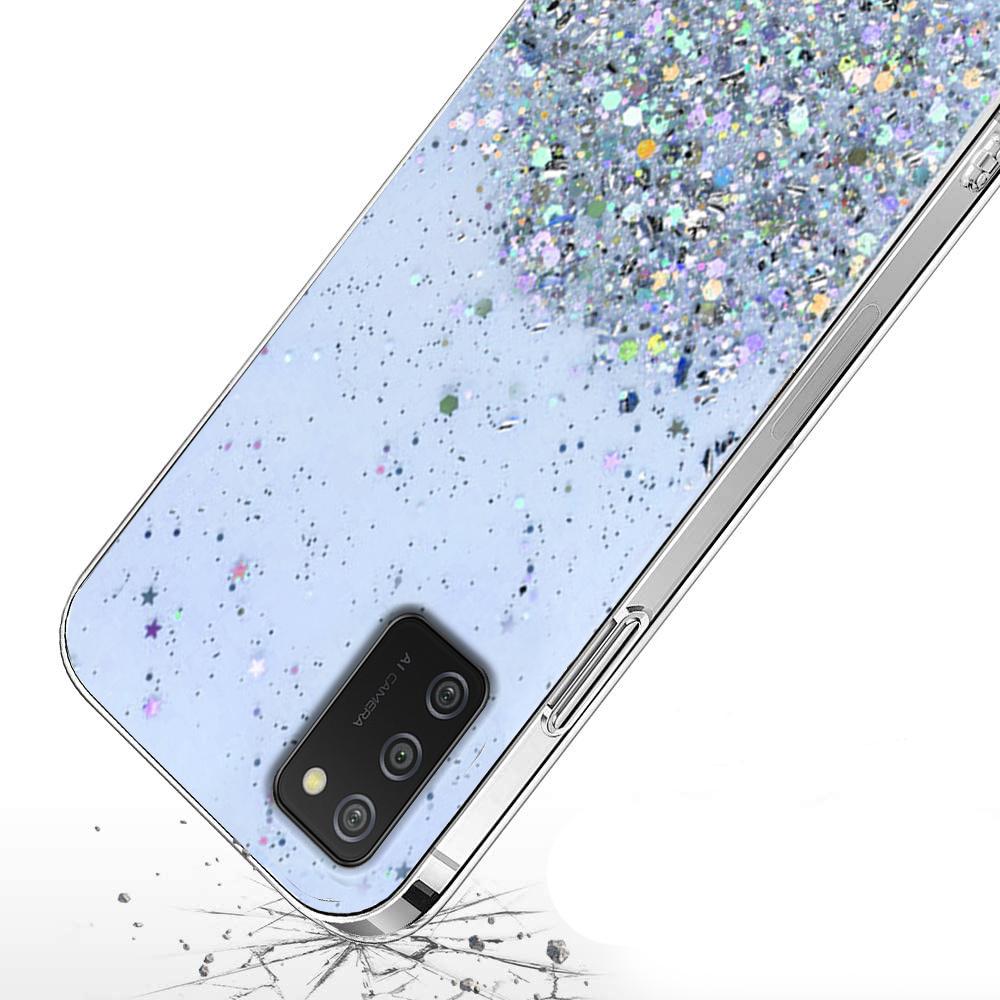 Glitter Case for Samsung Galaxy A02s, Blue
