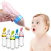 Squeezing Supplement Feeder With Spoon Baby Tableware Useful Milk Bottle  Kids