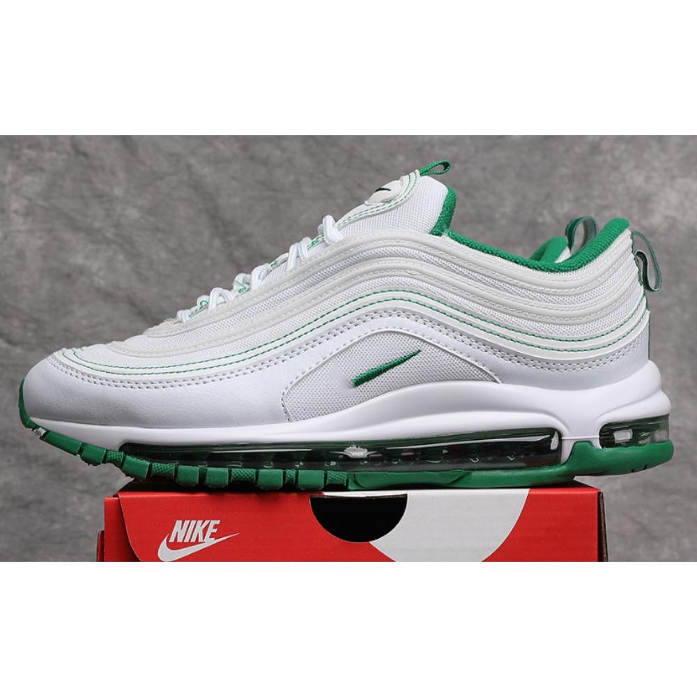 Bullet Men's Shoes Reflective Retro Running Shoes Full Palm Air Cushion Shoes Women's White and Black Trend Casual Sports Shoes