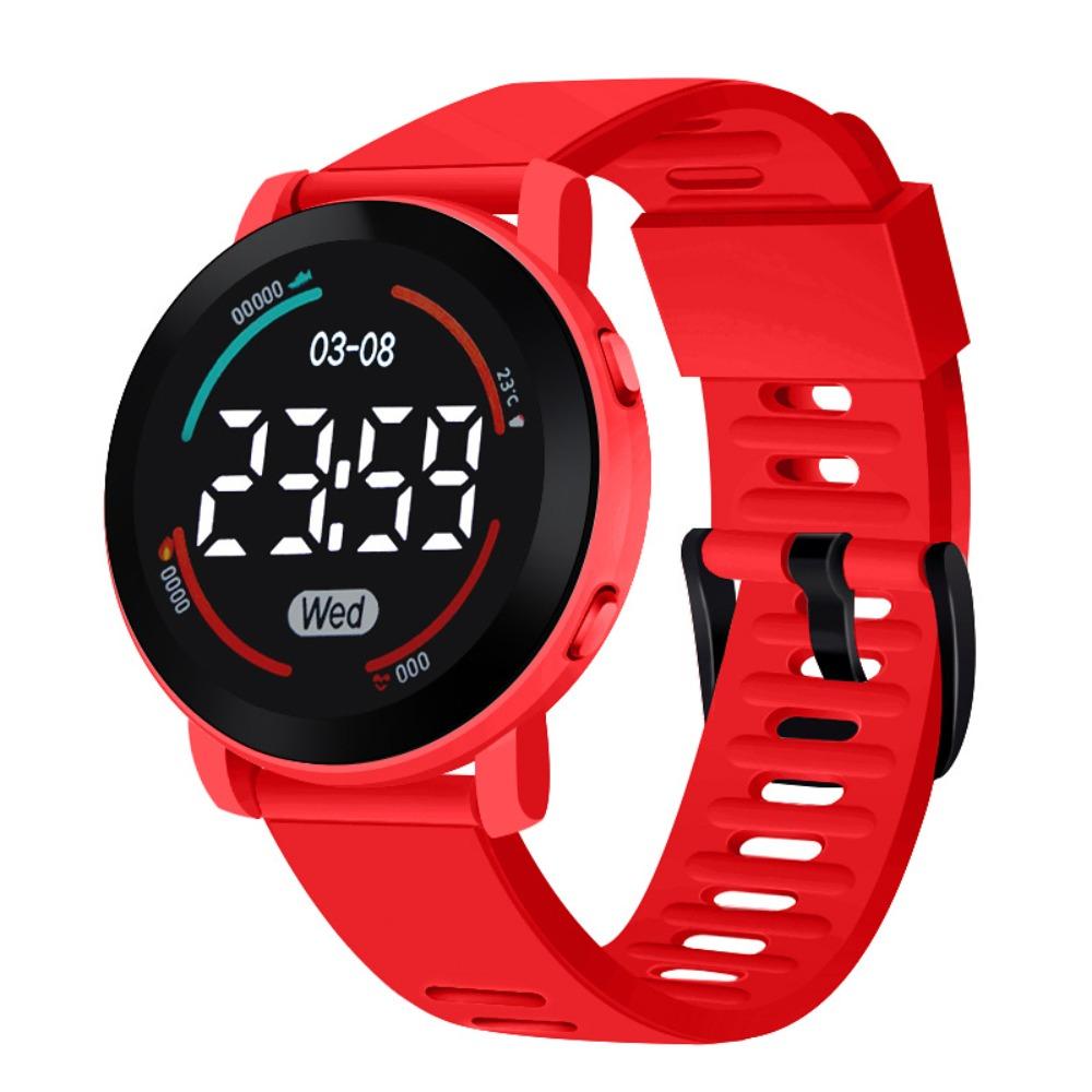 Silicone Strap Digital Electronic Wrist Watch Luminous Digital Watch New Sport Kids Watch Unisex