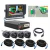 Zestaw Wizyjny 360 Stopni Ahd Z Monitorem 7" Hdmi Do Busów,  Wózków Widłowych, Karetek