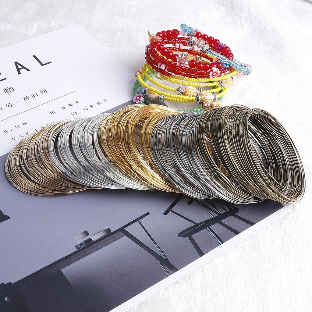 20-100 петель 6 см проволока с памятью для бисера стальная проволока для бисера для изготовления фурнитуры для ювелирных изделий своими руками браслетов-бэнглов