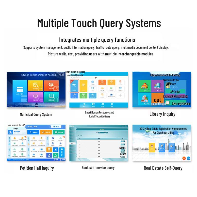 LUOBAOYI 55-inch Horizontal Touchscreen Kiosk