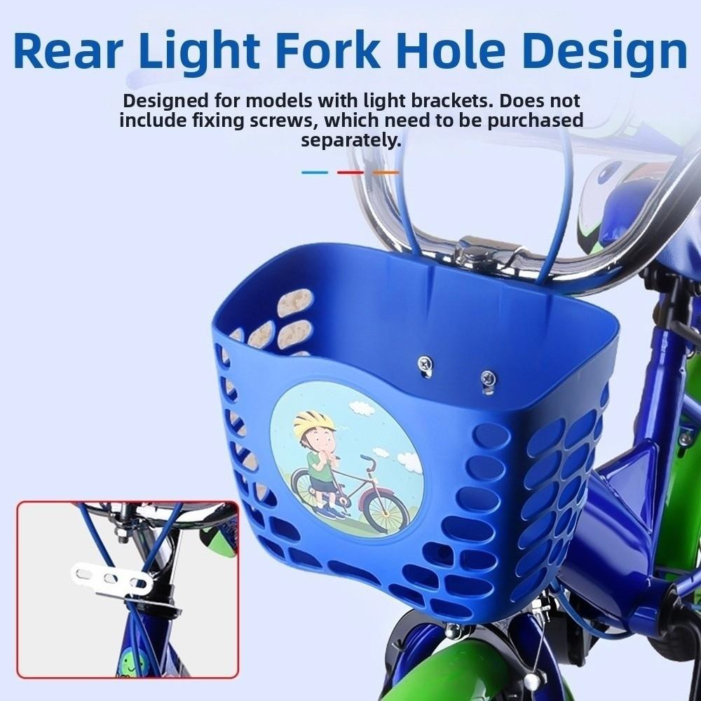 Multicolors Children Kids Basket Plastic Student Front Basket Bike Accessories