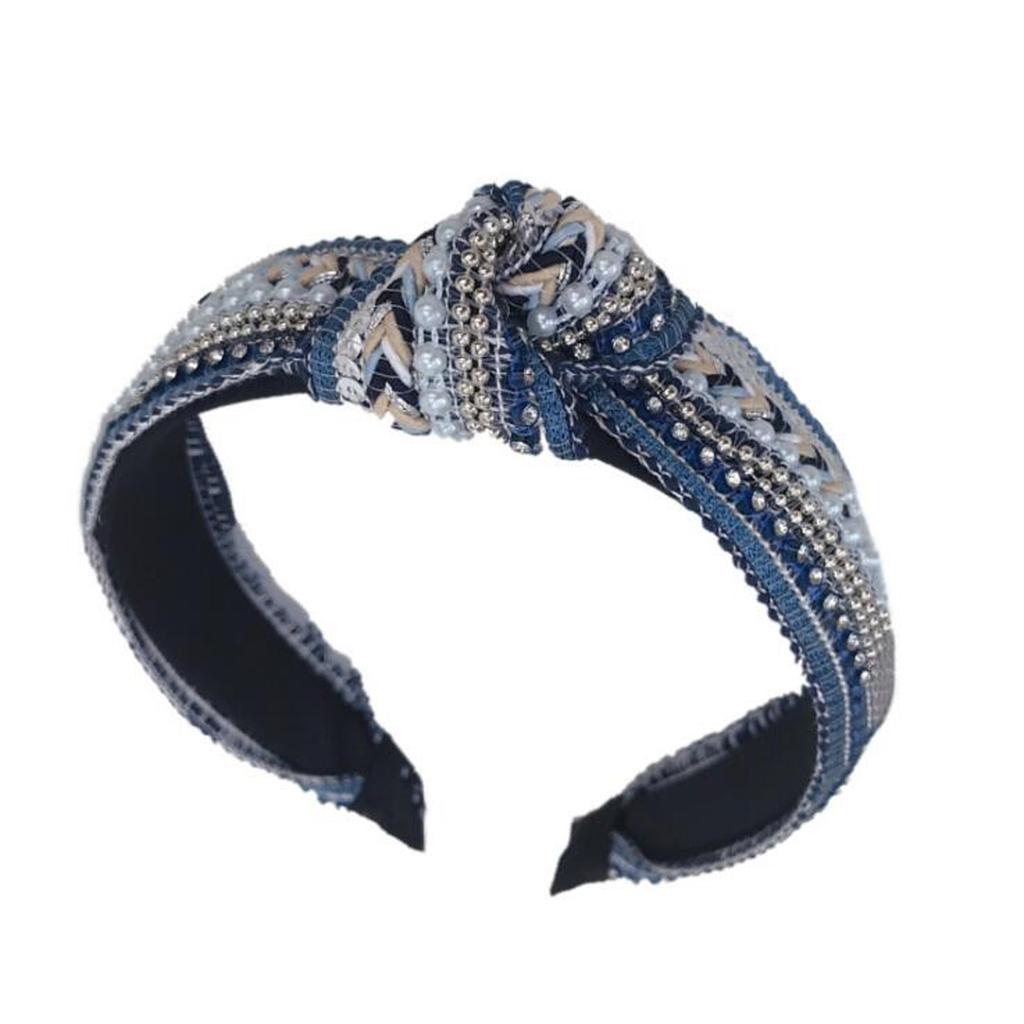 Новая Мода Богемия Повязка для Волос Женская Высококачественная Повязка на Голову Классическая Волна из Стразов Повязка для Волос Взрослые Аксессуары для Волос