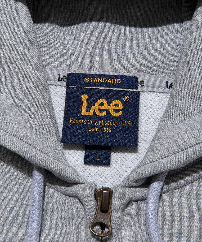 Толстовка на молнии с логотипом Lee College, серая