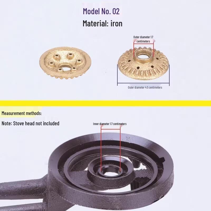Gas Stove Burner Cap & Distributor Set