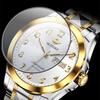 OUPINKE Men's Watch Automatic Mechanical Watch Stainless Steel Business Double Calendar Anti-high-end Watch
