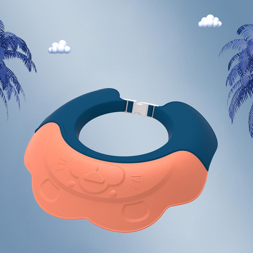 Ear Protection Head Cover Baby Bath Cap Baby Shower Cap Shampoo Shield Silicone Bath Visor