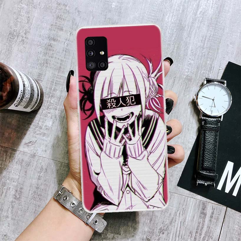 Anime Himiko Toga Waifu Phone Case For Samsung Galaxy A52 A53 A12 A13 A22 A23 A32 A33 A72 A73 A42 A02S A03S 5G A50S Cover Coque