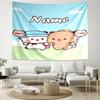 Custom Name Bubu Dudu Print Tapestry, Backdrop, Easy Setup, Ideal for Bedroom, Office & Living Room, with Aesthetic Wall Hanging Decor.