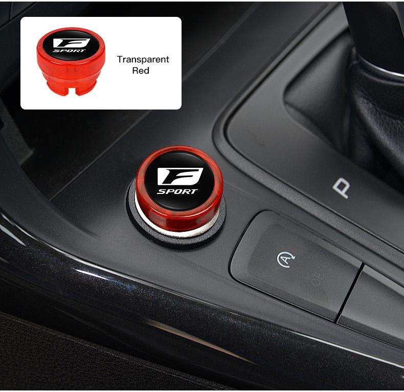 Interior Stickers Car Cigarette Lighter Dust Cover For Lexus IS250 RX330 Ct200h ES300h RX350 IS300h NX300h Waterproof Decorative