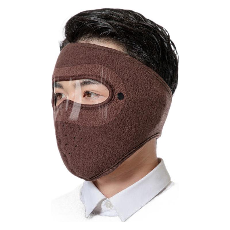 Ветрозащитная и морозостойкая велосипедная маска с очками - Моющаяся, толстая, пылезащитная, дышащая защита для мужчин и женщин