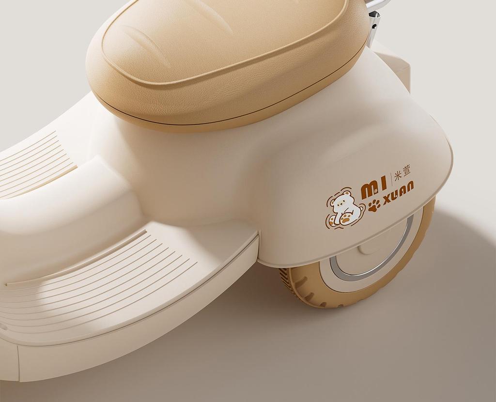 Детский электрический трехколесный мотоцикл с пультом дистанционного управления и световыми эффектами для мальчиков и девочек - Автомобиль Мулан