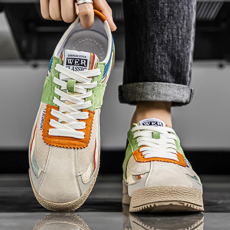 Мужские классические кроссовки на шнуровке с мягкой подошвой для ходьбы, дышащие спортивные кроссовки на плоской подошве, парная повседневная обувь, теннисные туфли
