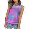 Women's Loose Fashion Casual Print Crew-neck Sleeveless Summer Vest