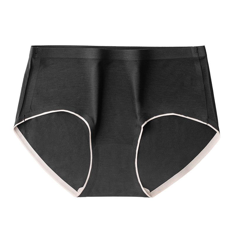 Modal Underwear High End Women's Underwear Mulberry Silk Antibacterial Traceless One Piece Mid Rise Triangle Pants