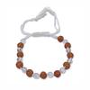 Браслет из Рудракши и Кварца, Rudraksha Crystal Sphatik Bracelet, Kalyan Puja