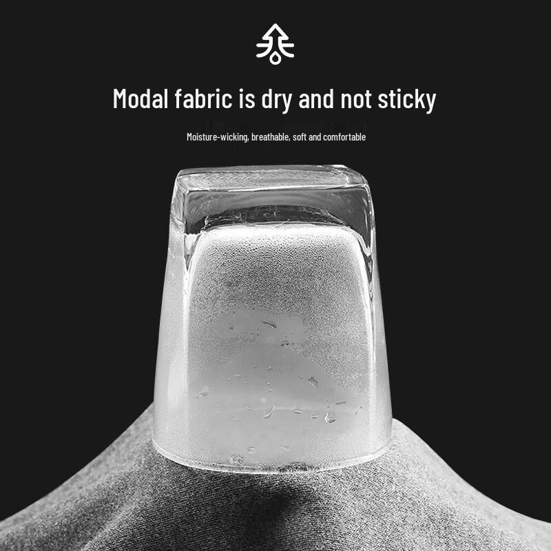 LANGSHA Мужской тонкий модальный термокомплект с круглым вырезом