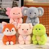 Elephant Plush Companion Doll 15cm Animal Plush Toy Fashion Stuffed Animal Pillow  Desk