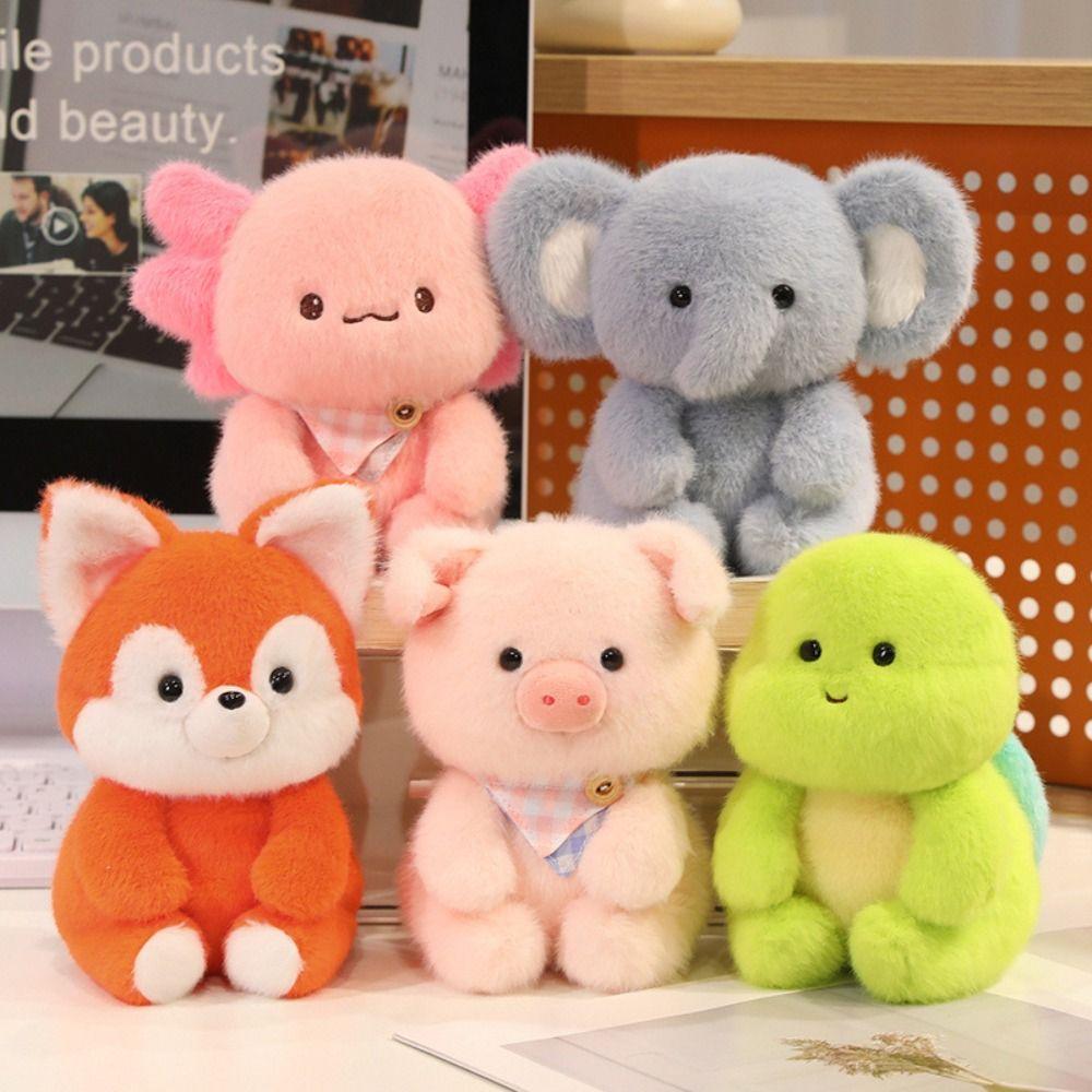 Elephant Plush Companion Doll 15cm Animal Plush Toy Fashion Stuffed Animal Pillow  Desk