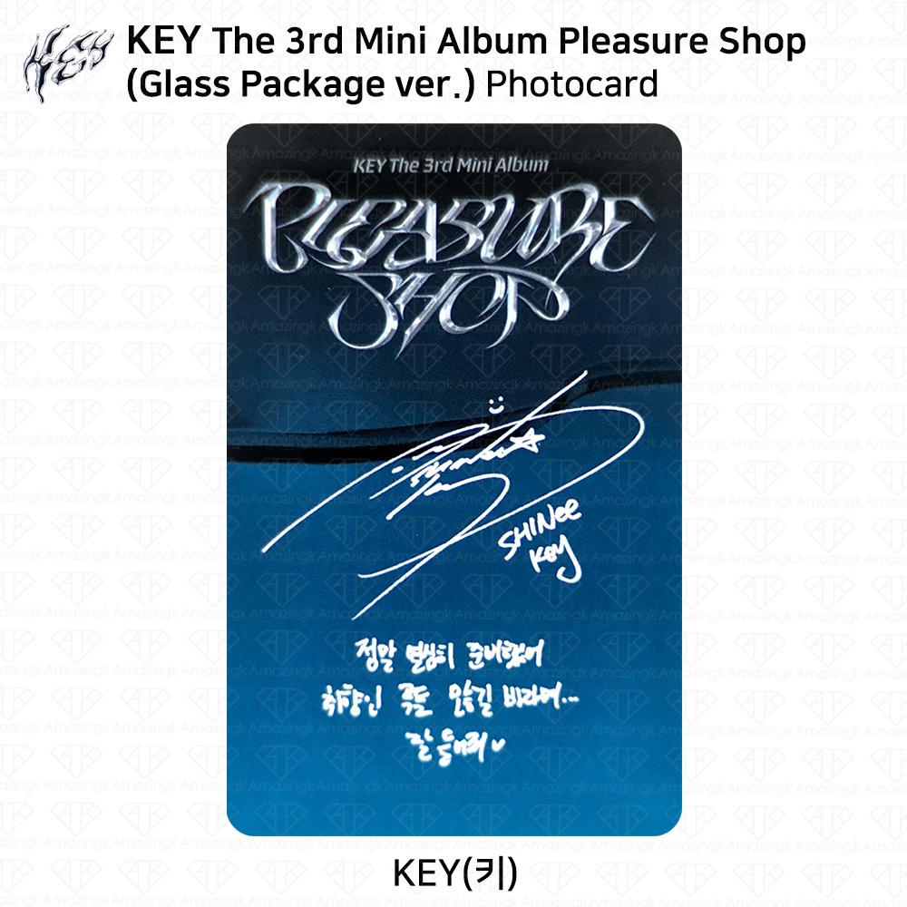 SHINee KEY 3-й мини-альбом Pleasure Shop Официальная фотокарточка SMini Glass Package