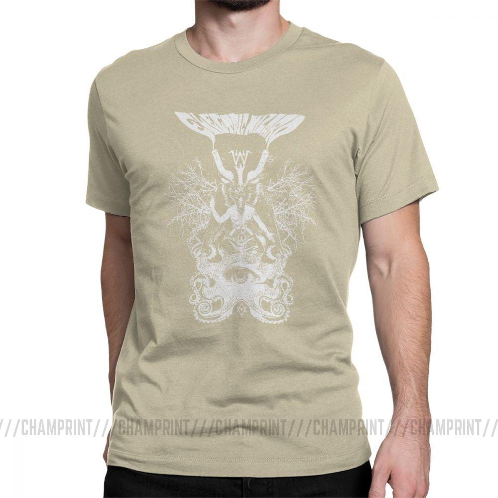 Electric Wizard Baphomet T Shirt For Men Funny Pure Cotton Tees Crewneck Short Sleeve T Shirt