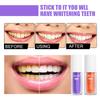 V34 Glossy Purple Toothpaste for Teeth Whitening and Enamel Polish, Gentle Mint Fresh Breath Toothpaste 2pcs
