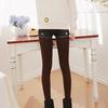 Женские леггинсы Высокая эластичность Бархатная подкладка Теплые брюки Однотонные Леггинсы с высокой талией Облегающие брюки Низ Повседневная одежда