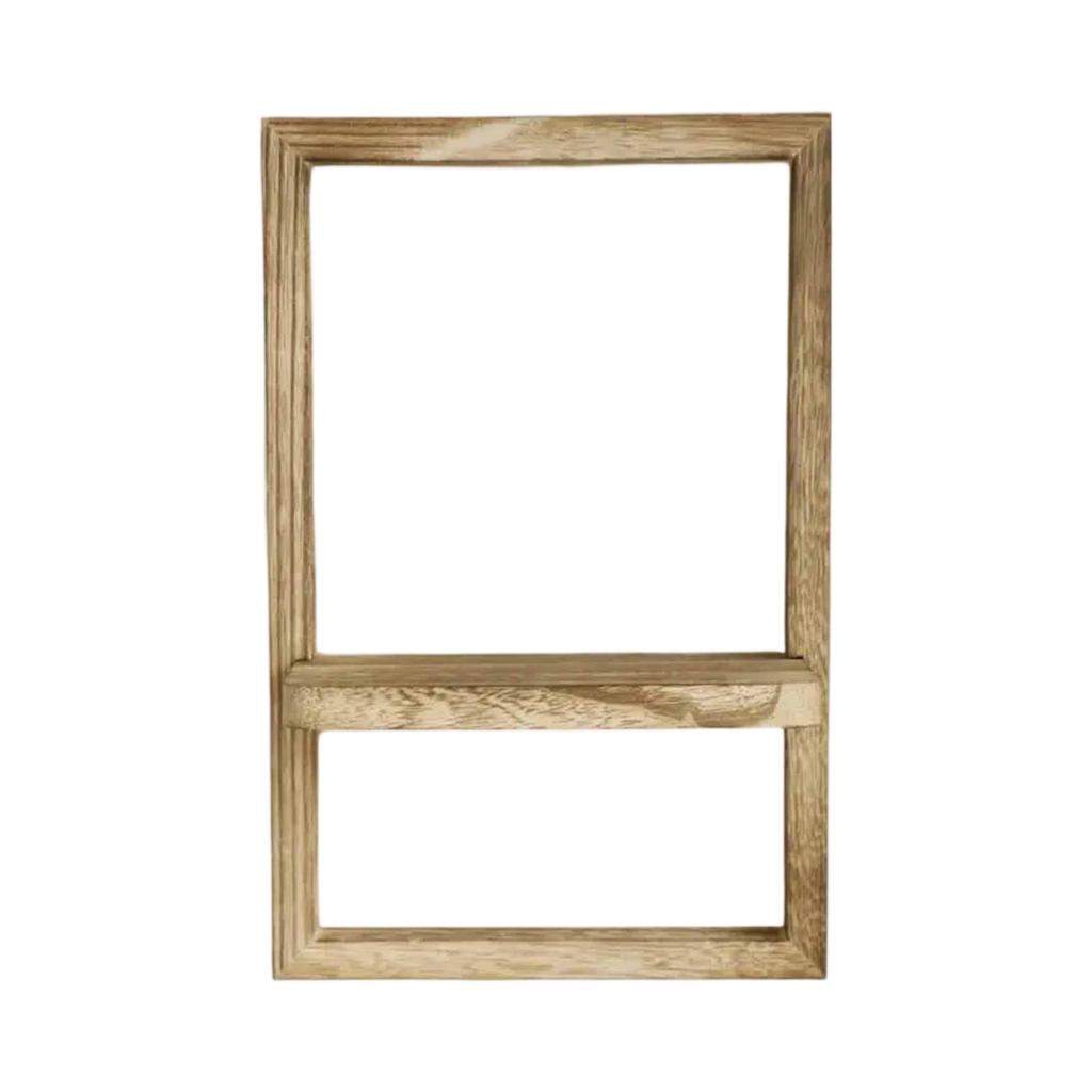 Настенная деревянная полка, Подставка для фоторамок, Квадратная подвесная полка для гостиной, спальни и домашнего декора