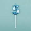 1pc Birthday Cake Topper Candles Blue Pink Birthday Digital Candle Memorial Day Party Cake Decor For Girl Boys Cake Accessories