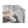 Vertical glass washer with suction cup, double-sided brush scrub, mug kettle decanter bottle washer