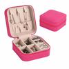 Compact Design Portable Jewelry Box Zipper Closure Jewelry Organizer  Jewelers Case