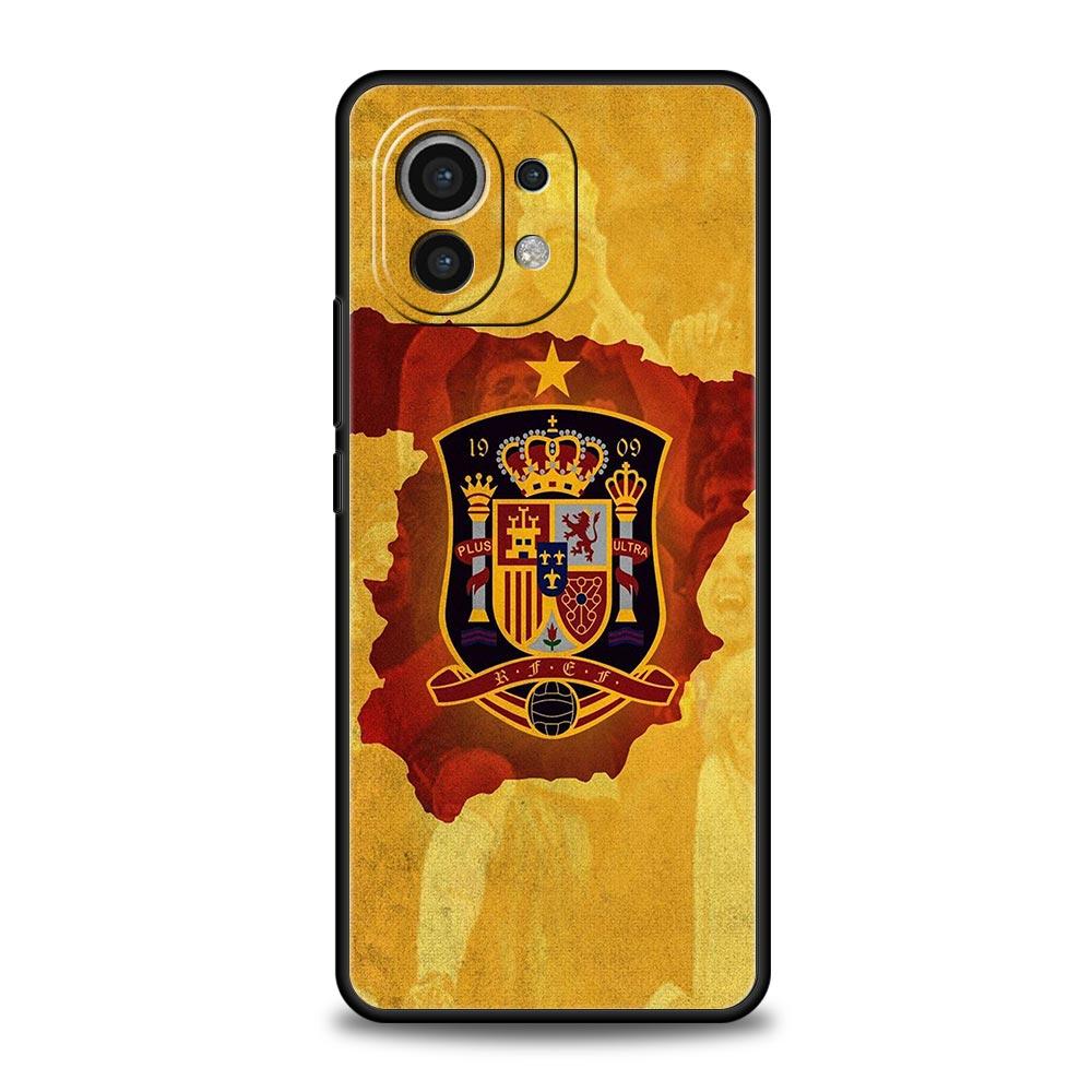 Чехол для телефона Флаг Испании Для Xiaomi 14 13T 12T Pro 12 13 11 Ultra Mi Note 10 Lite 10T 5G 11X Pro 11T 11i 9T Мягкий силиконовый чехол