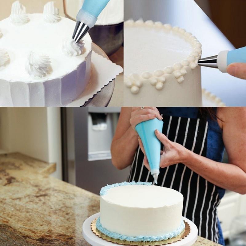 New 24 Pcs Icing Piping Nozzles Tips Cake Sugarcraft Pastry Decor Baking Tools Kit