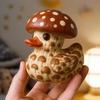Yousheng Vegetable Duck Figurine 3D Tomato Mushroom Duck Statue Resin Vegetable-Themed Duck Ornament for Home Office Desktop Decoration