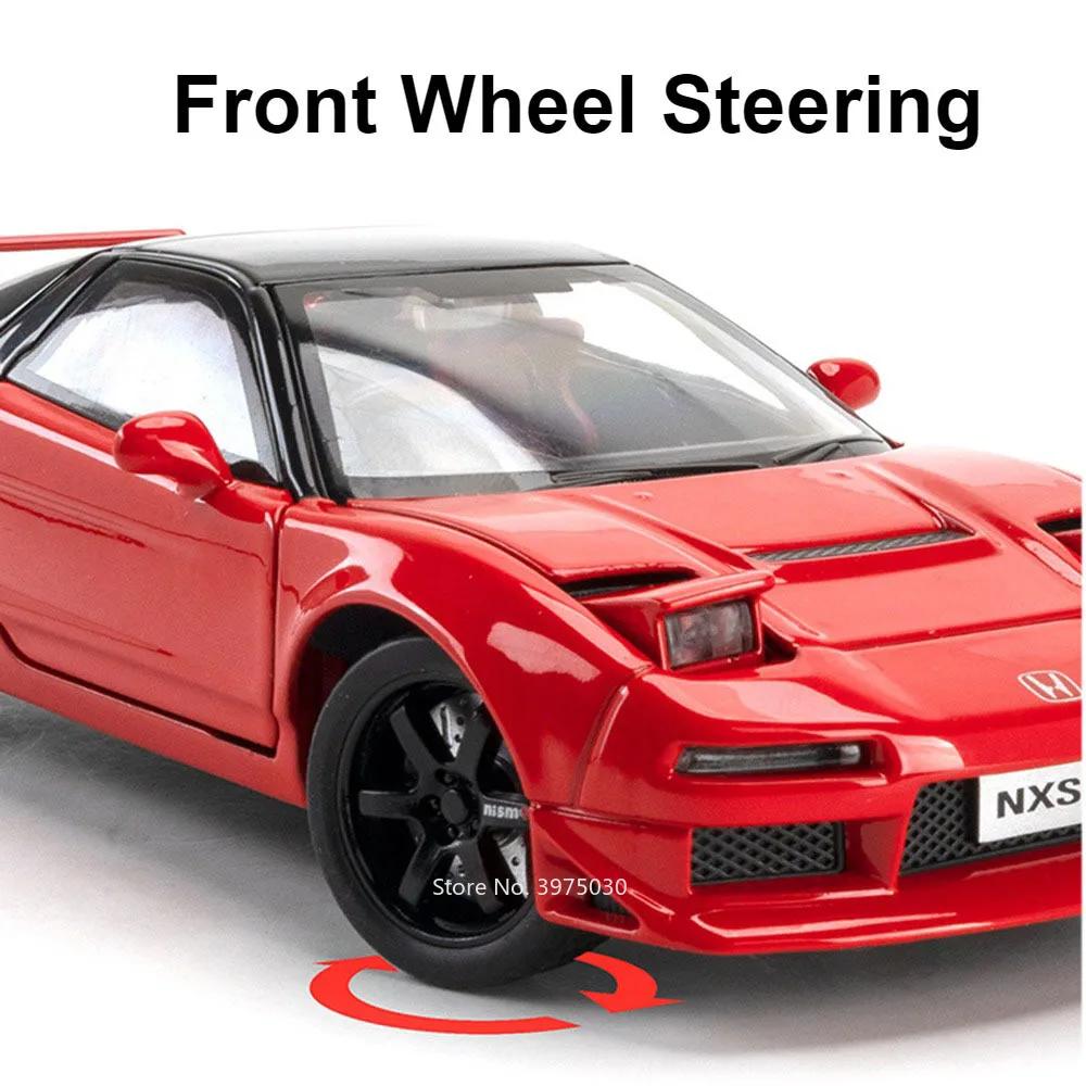 1:32 Honda NSX Models Cars Toy 5 Doors Opened Miniature Vehicles with Light Music Pull Back Toy Car Children's Educational Toys ahn256