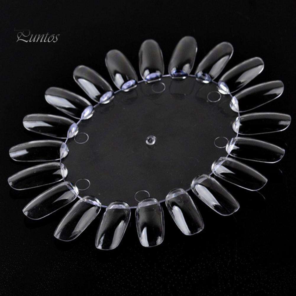 Puntos Nail Art 20 цветов акриловая накладная насадка для практики круглая форма для колес DIY инструмент для отображения