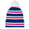 Fan Originals Rangers Contrast Striped Knitted Bobble Beanie