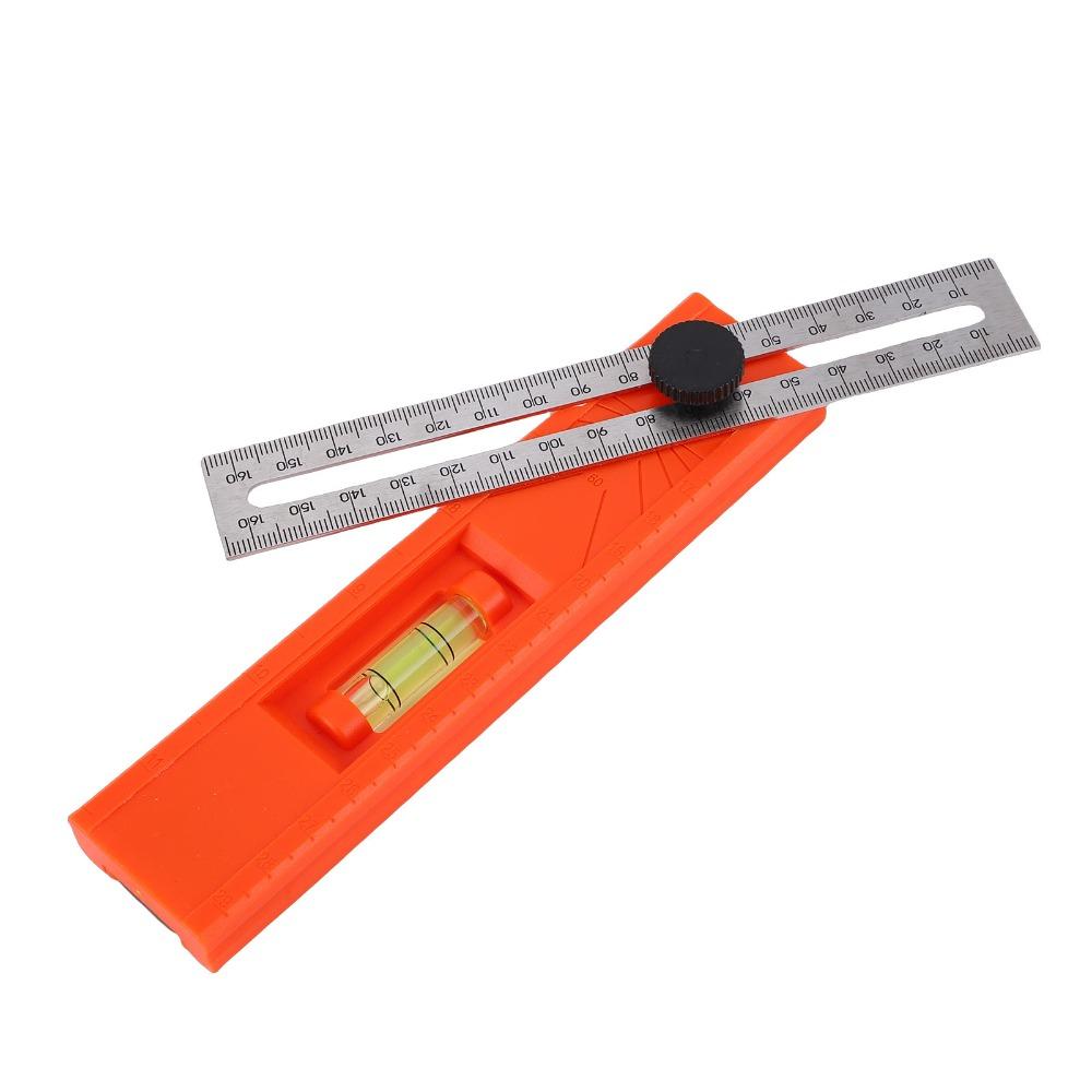 Level Gauge Adjustable Protractor Tool Adjustable Positioning Marking Protractor For Woodworking