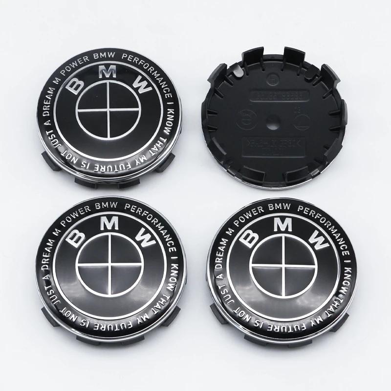 For BMW M 4Pcs 56MM 68MM Car Wheel Center Cap  Hub Covers For BMW M Logo E84 E83  X1 X2 X3 F48 G01 X4 X5 X6 Badge Auto Tuning Accessories