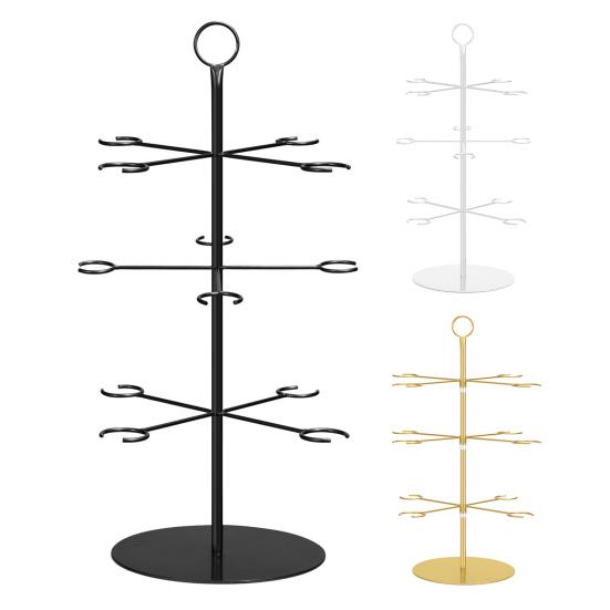 Металлическая башня-подставка для шампанского, 3-х уровневая стойка для бокалов для вина, для вечеринок