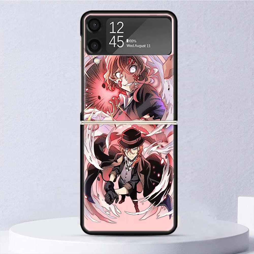 Bungo Stray Dogs Чехол для Samsung Galaxy Z Flip 7 6 5 4 3 5G Накахара Чуя Ударопрочный Чехол для Телефона Z Flip3 Flip4 Flip5 Flip6 Fl
