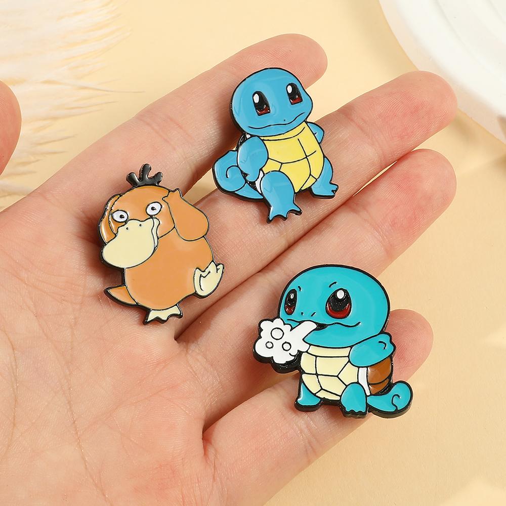 Аниме Покемон Набор значков Украшения Гэнгар Пикачу Эмалевые значки Аксессуары для рюкзака Милые броши для детей Рождественские подарки