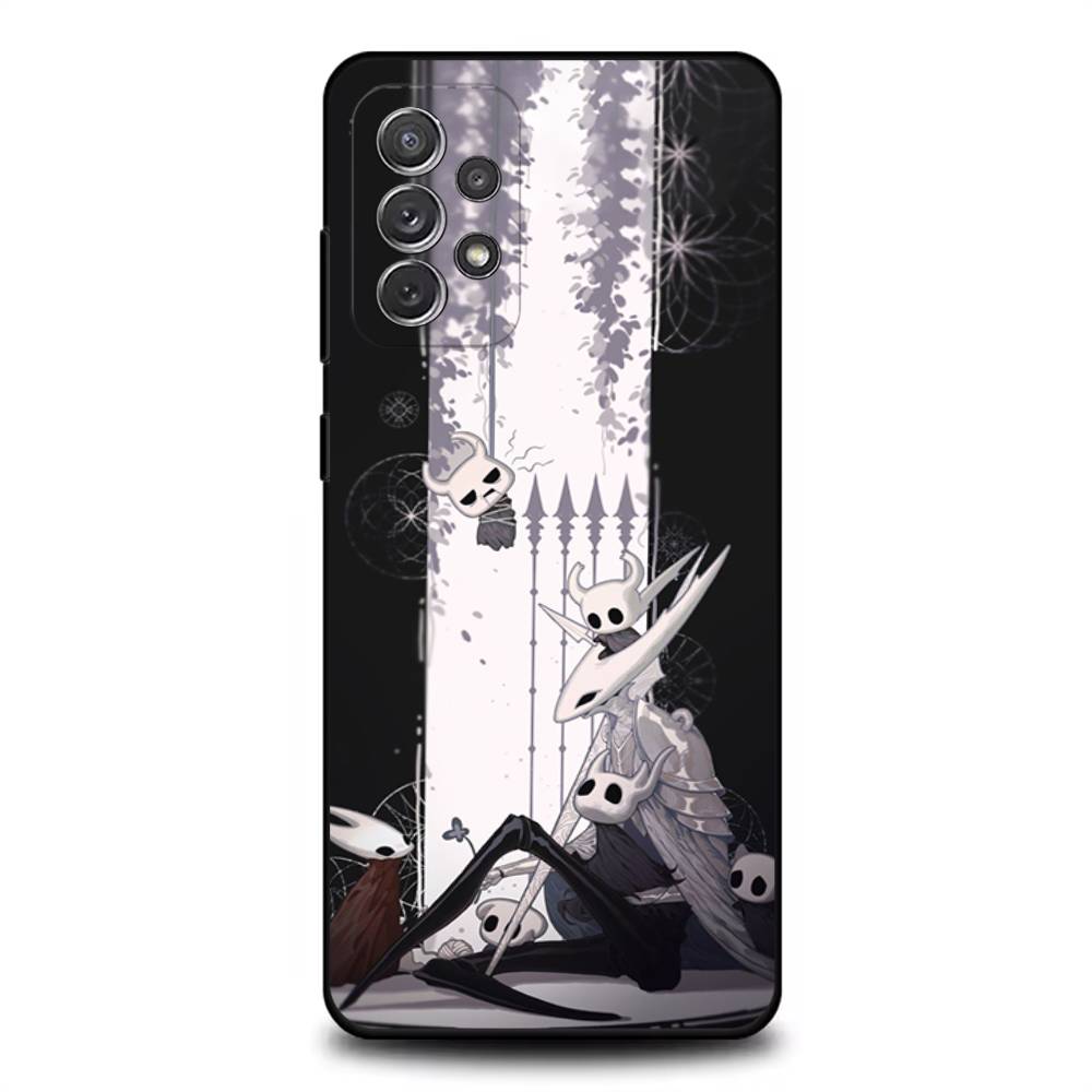 H-Hollow Knight S-Silksong Чехол для телефона для Samsung S 25,24,23,22,30,21,10,9,Ultra,Plus,Lite,FE,4,5G Черный Мягкий чехол
